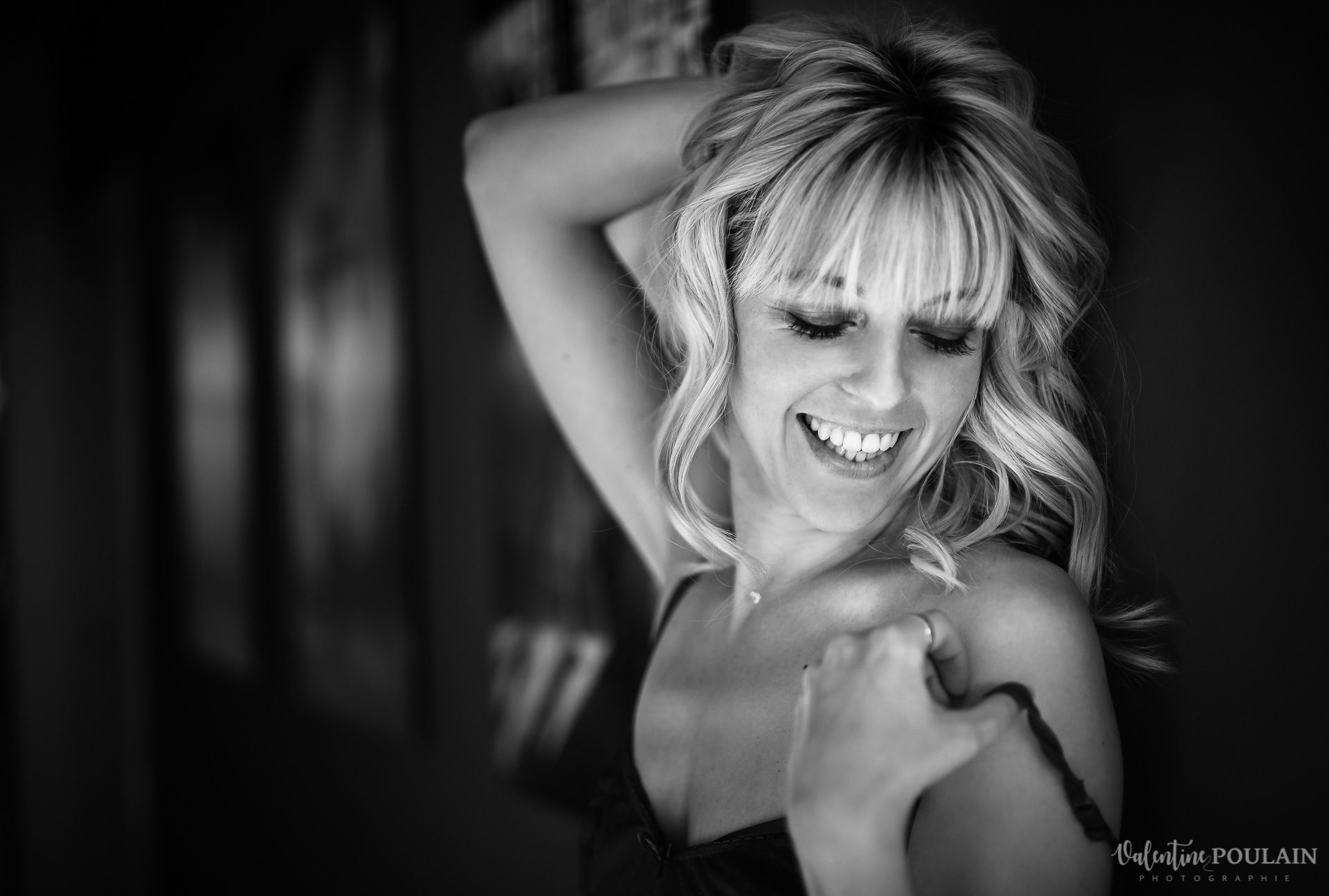 Boudoir noir blanc mur - Valentine Poulain