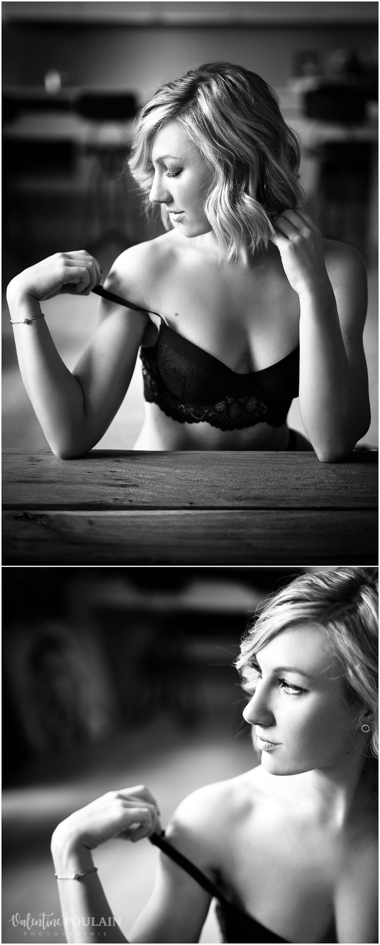 boudoir glamour - Valentine Poulain photographe