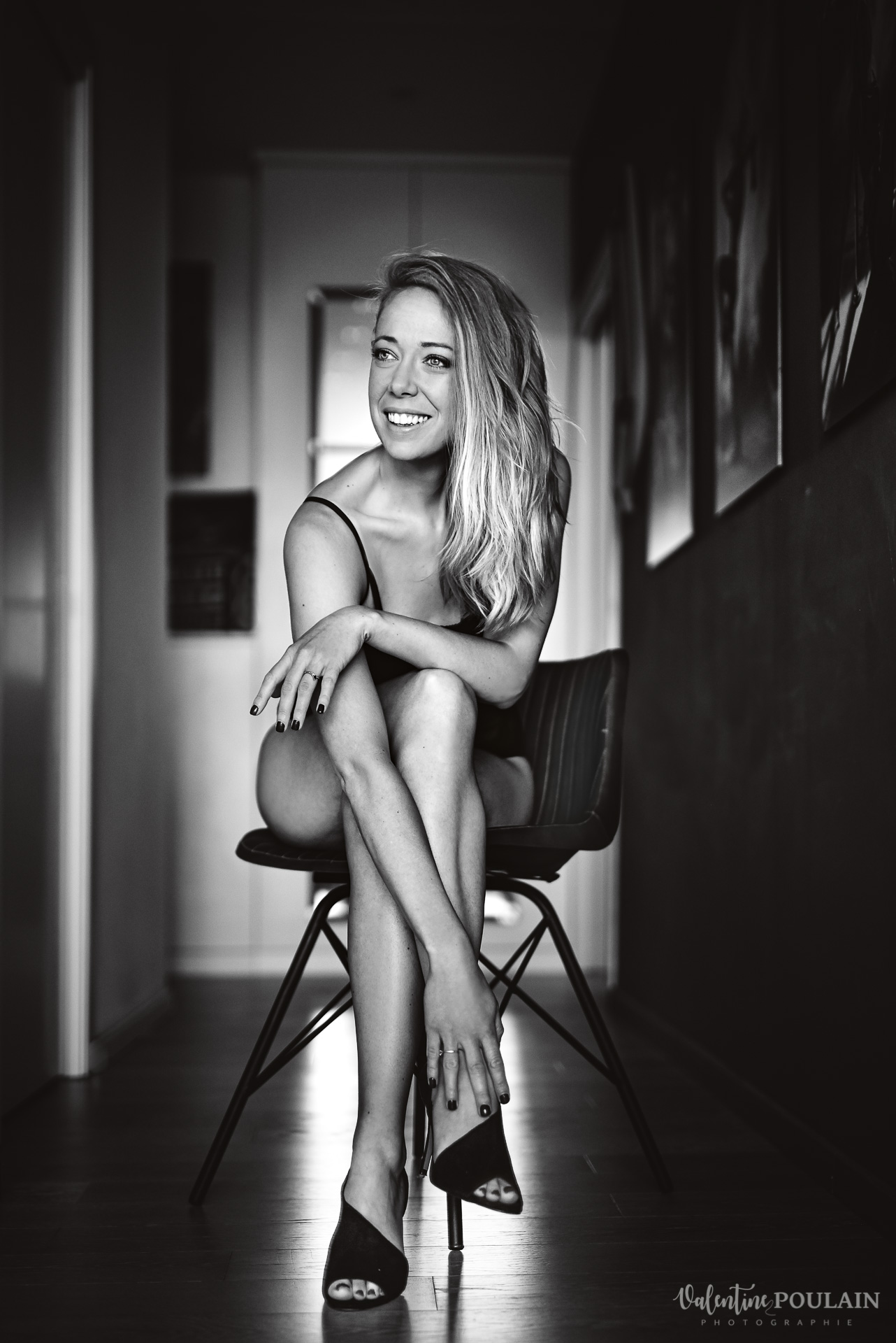 boudoir sexy femme fatale - Valentine Poulain