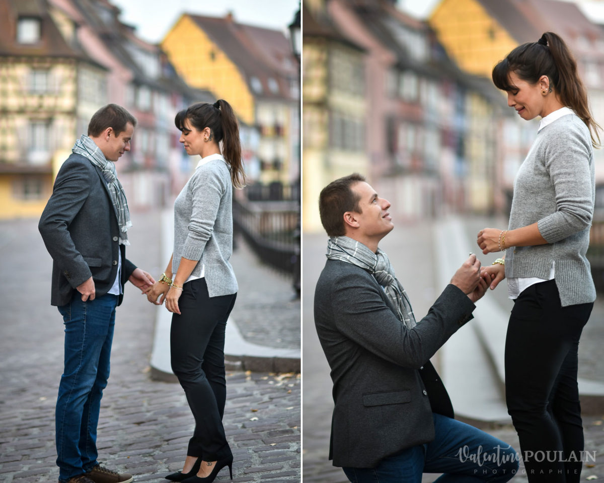 Demande en mariage Colmar - Valentine Poulain action