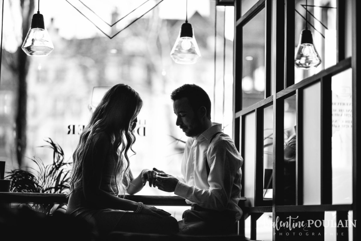 Demande mariage bar Camille & Julien