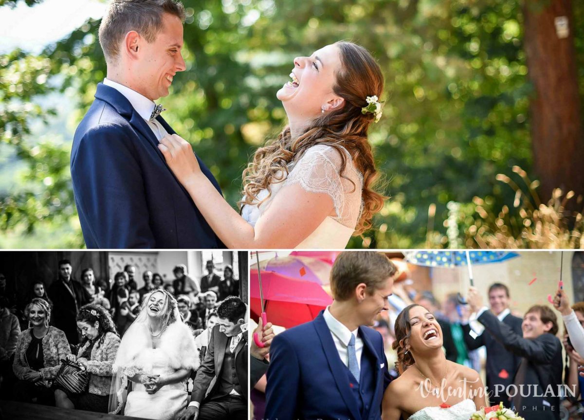 Photo fou-rire - Valentine Poulain mariage