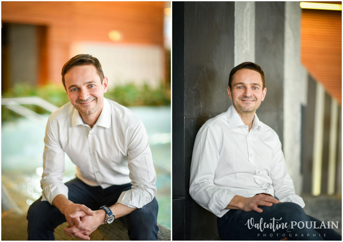 Portrait corporate sophrologue souriant