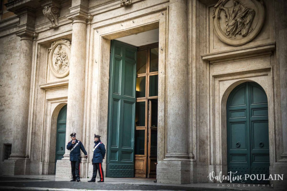 Rome Italie - Valentine Poulain gendarmes