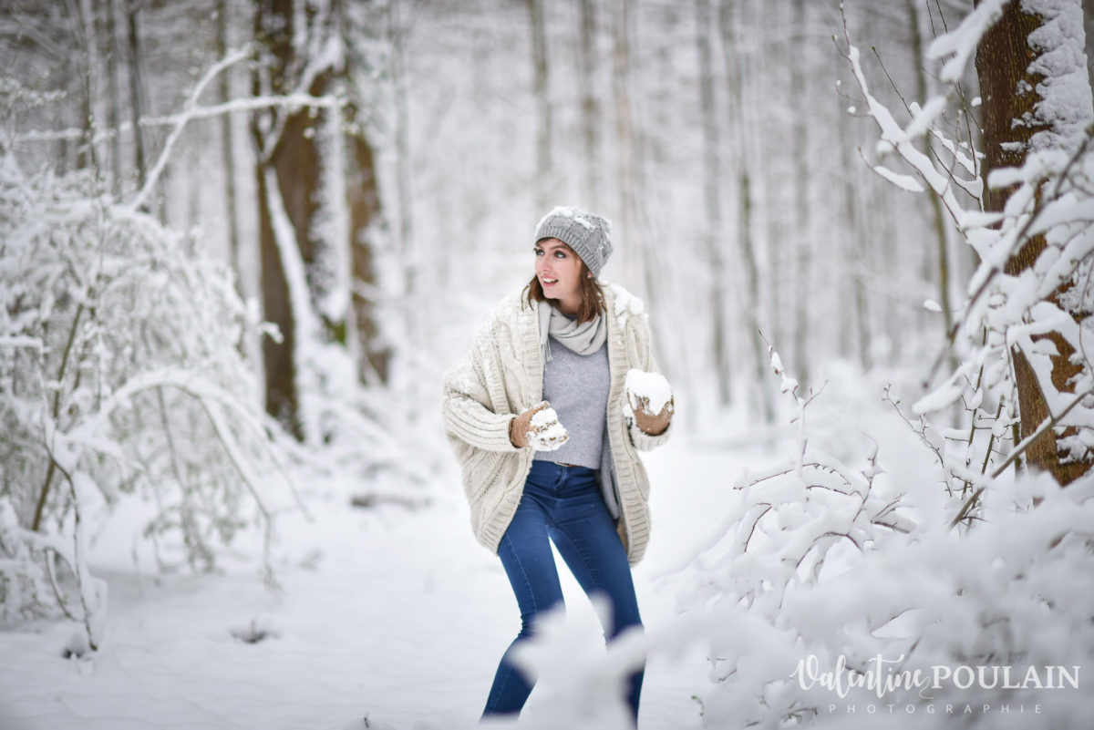 Shooting couple hivernal - Valentine Poulain neige