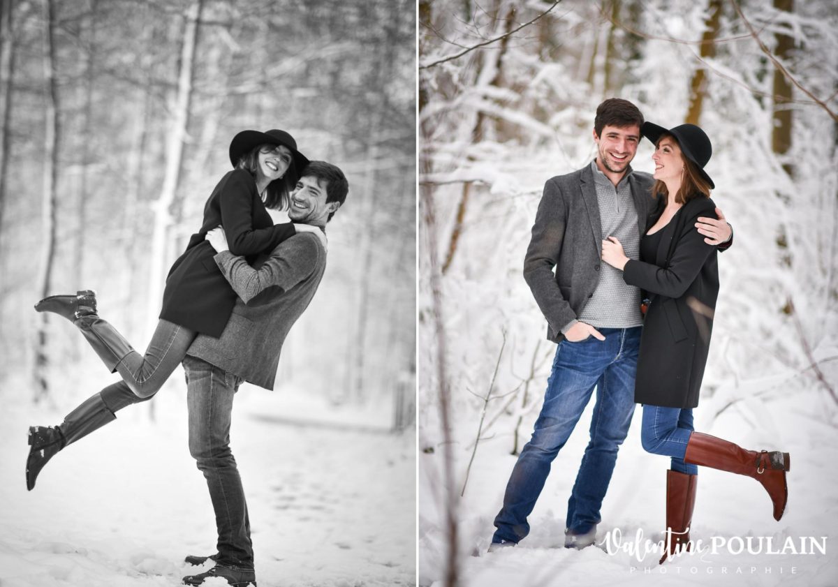 Shooting couple hivernal - Valentine Poulain duo