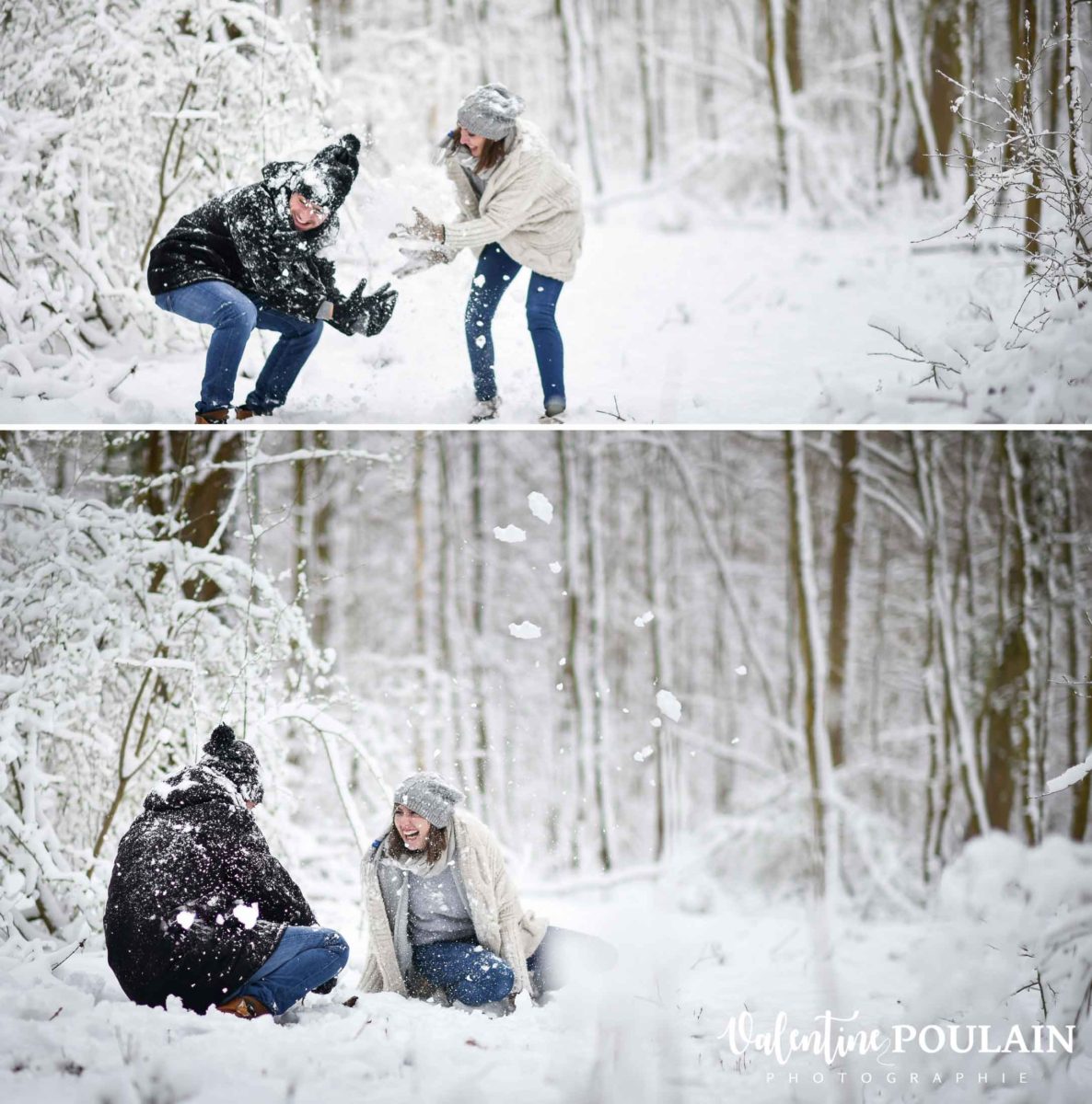 Shooting couple hivernal - Valentine Poulain jeux