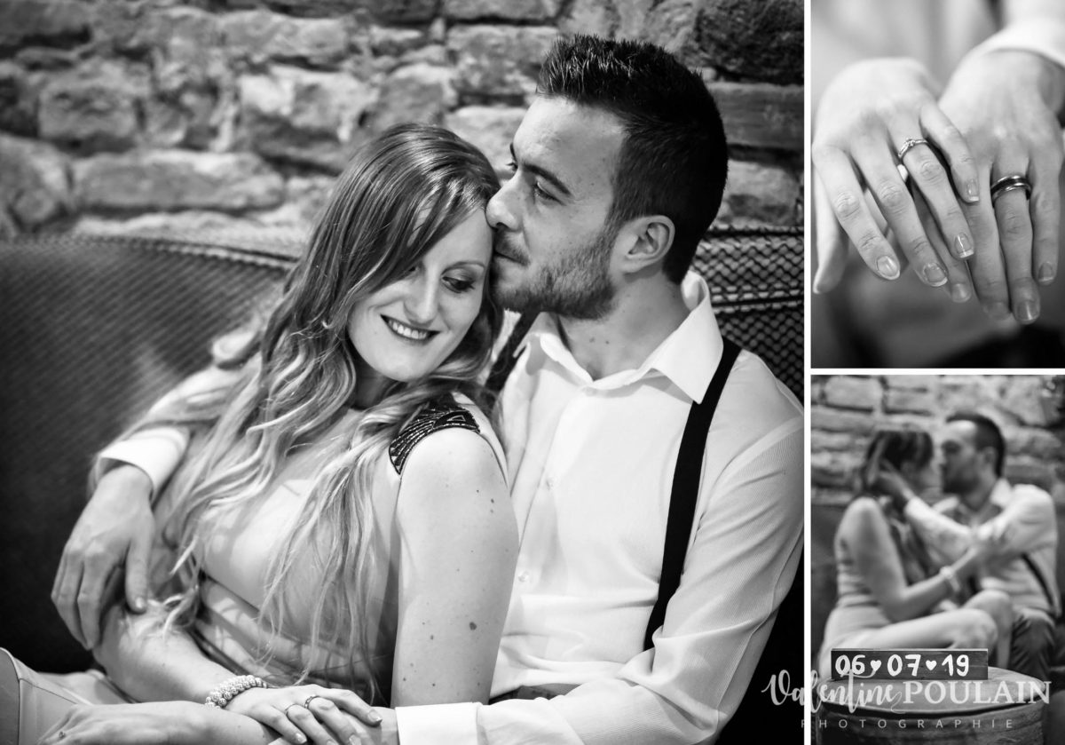 Shooting engagement demande mariage canapés