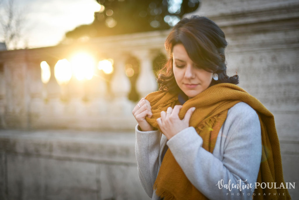 Shooting portrait Silvene Rome Créatrice lumière