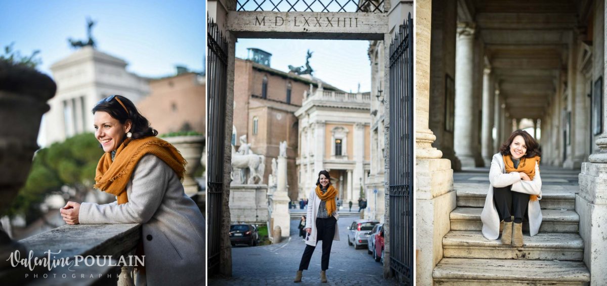 Shooting portrait Silvene Rome Créatrice triptyque