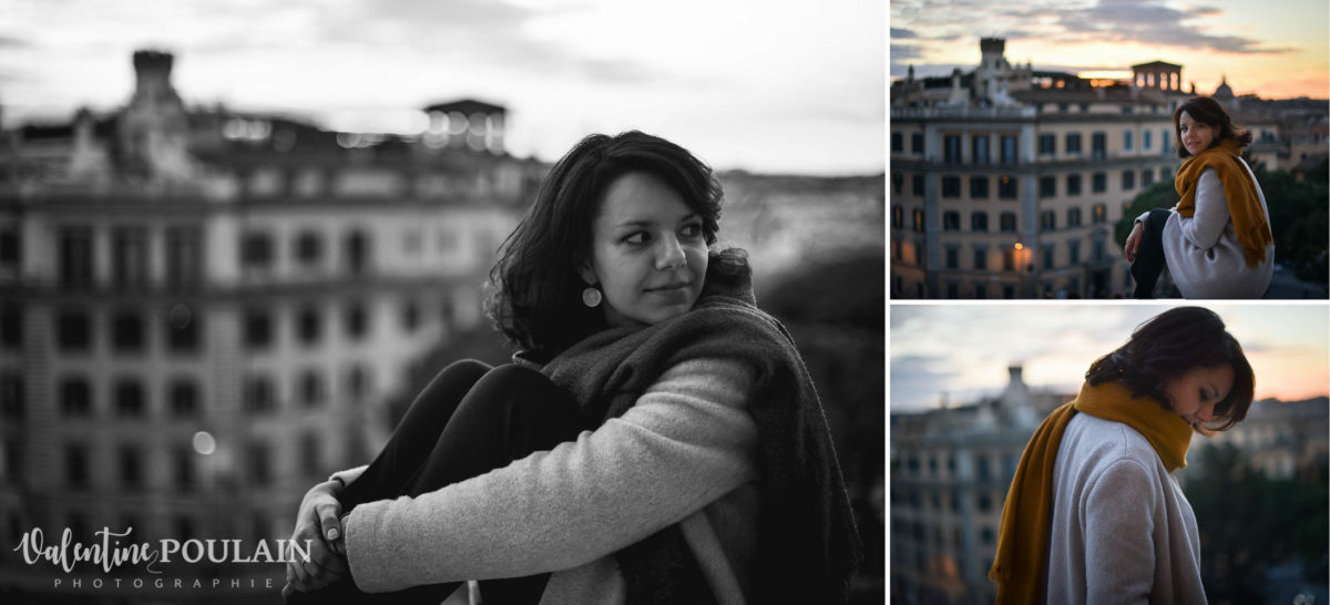 Shooting portrait Silvene Rome Créatrice vue