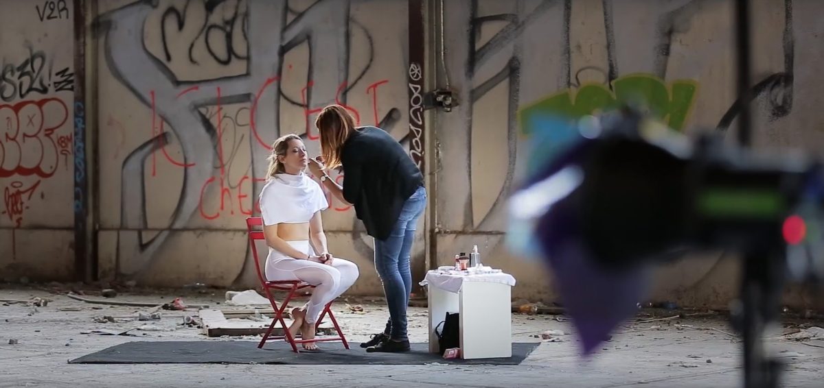 Make-up shooting yoga Julie