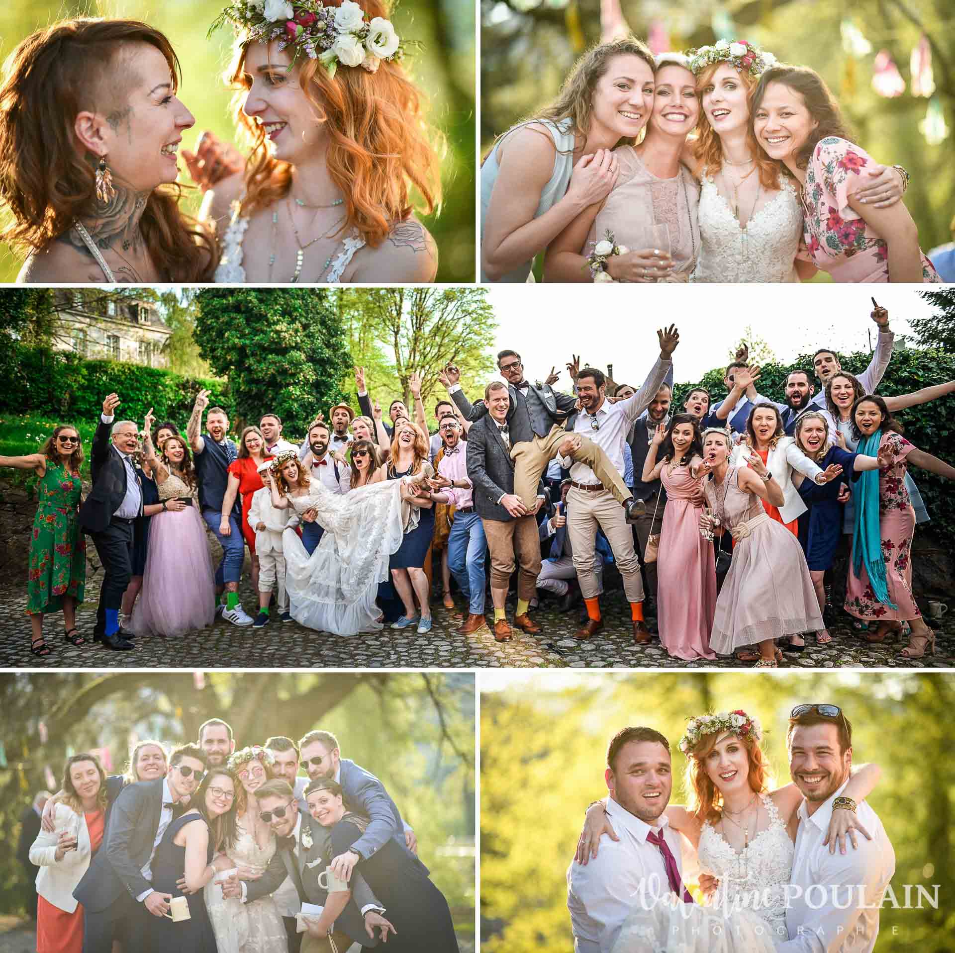 Mariage hippie funky - Valentine Poulain les amis