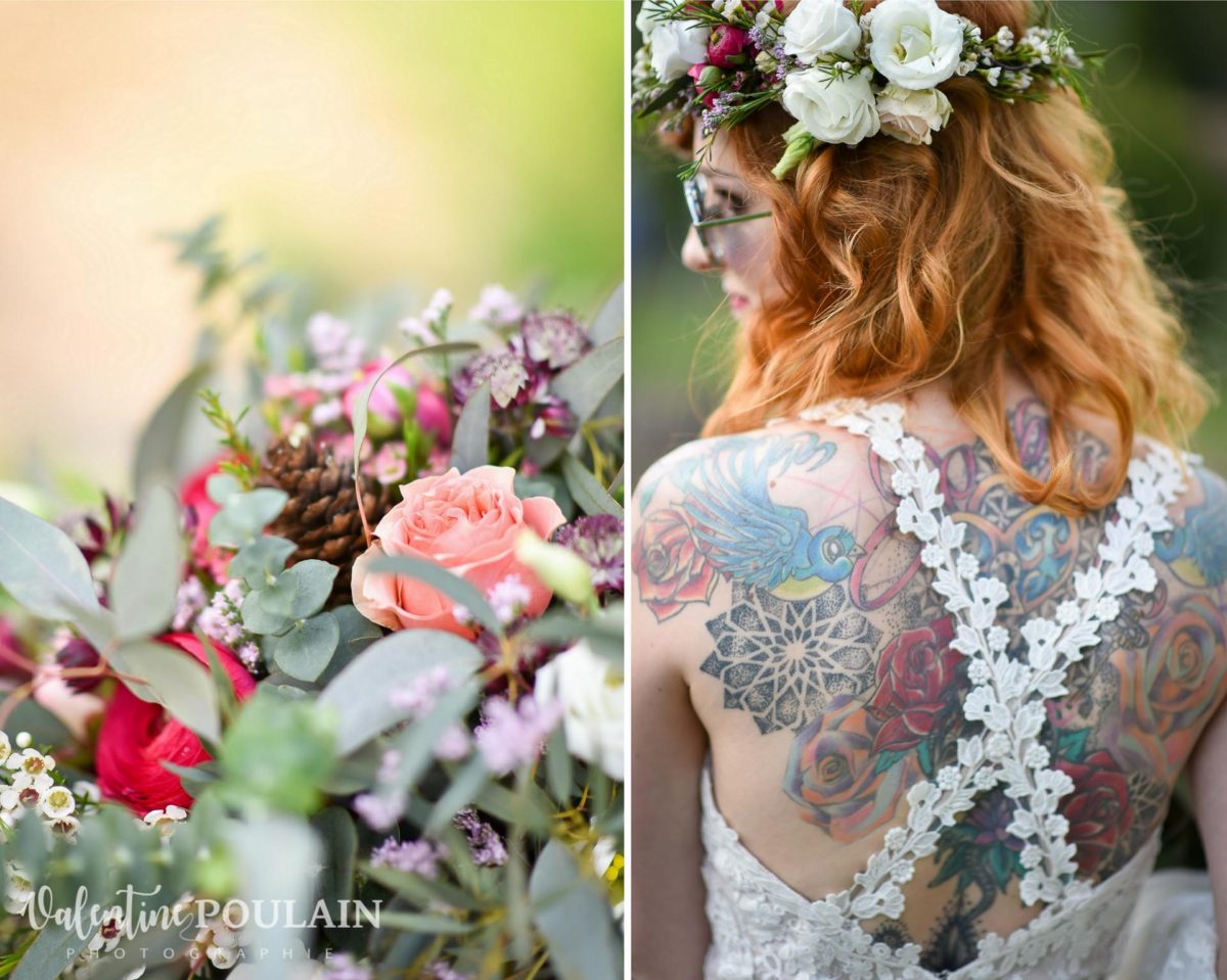 Mariage hippie funky - Valentine Poulain tattoo