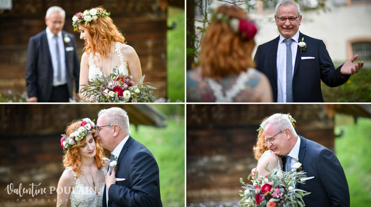 Mariage hippie funky - Valentine Poulain découverte papa