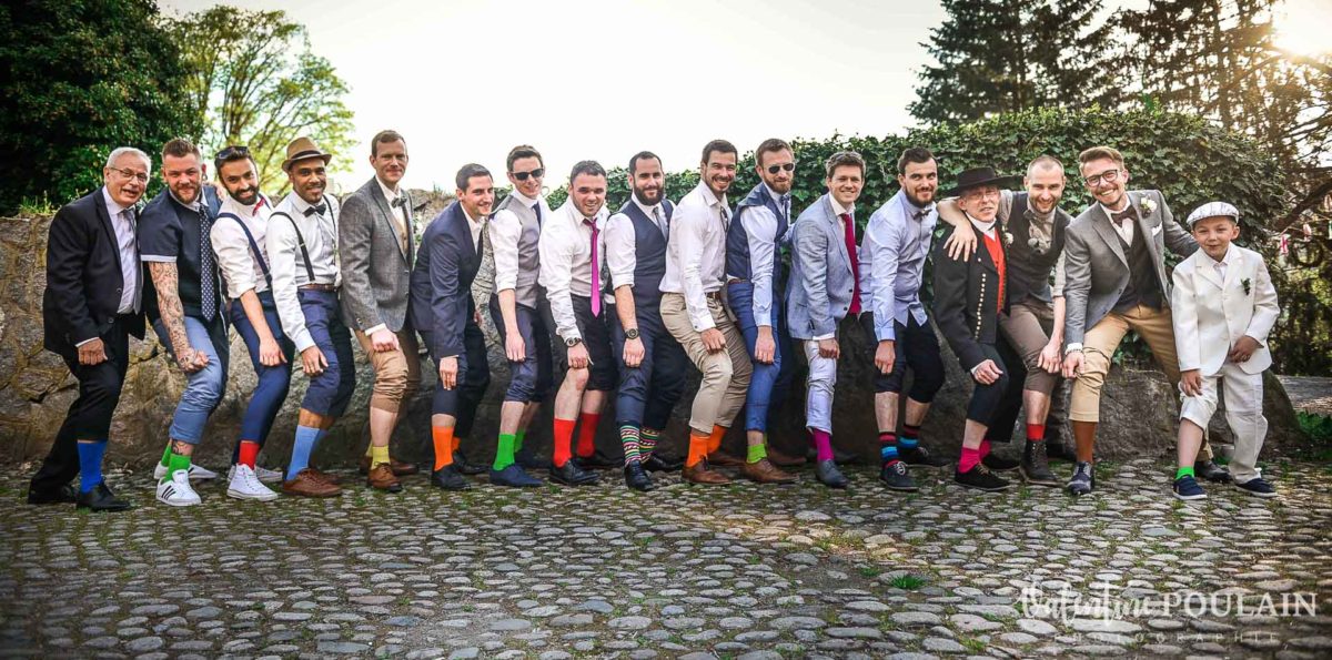 Mariage hippie funky - Valentine Poulain chaussettes