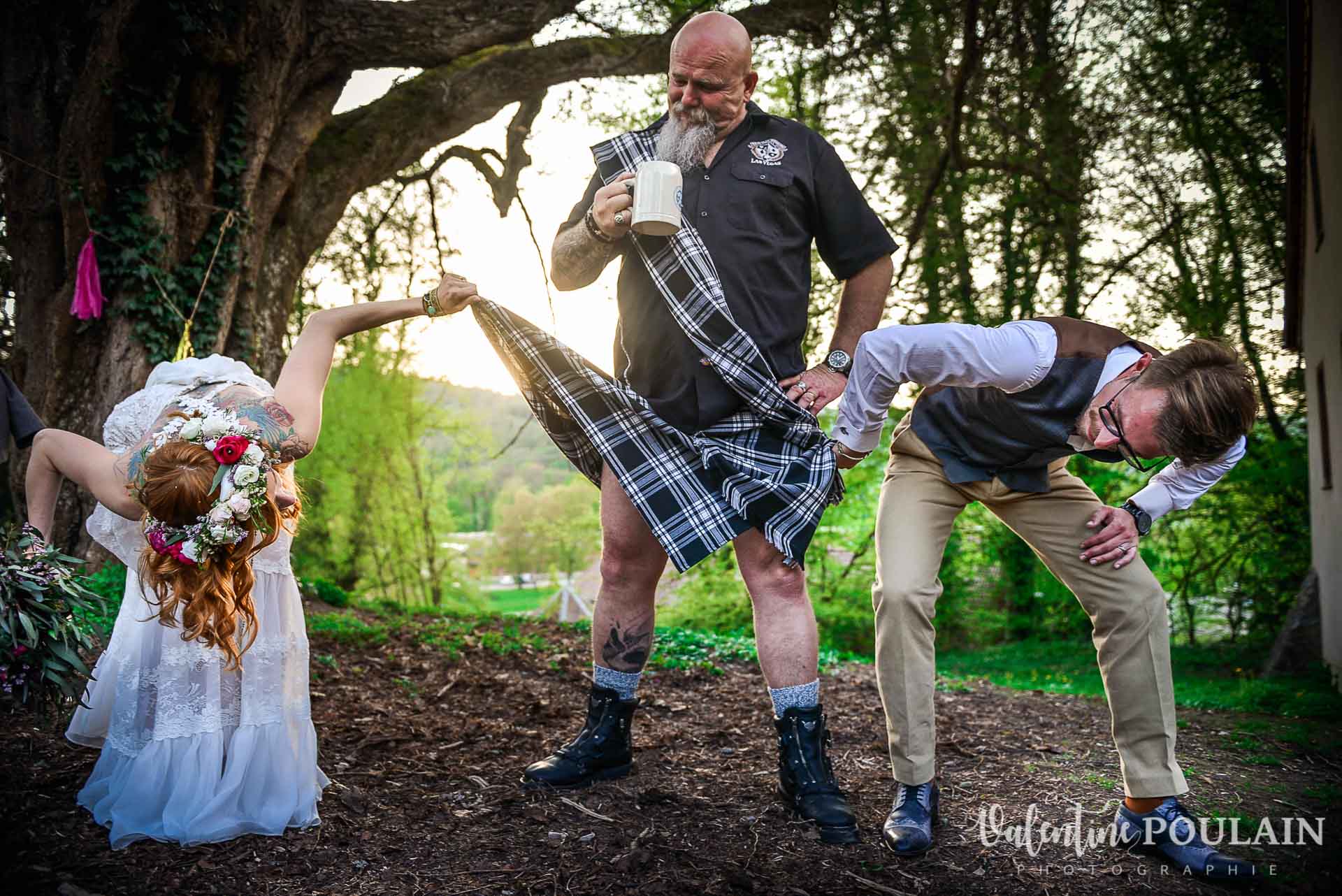 Mariage hippie funky - Valentine Poulain the kilt