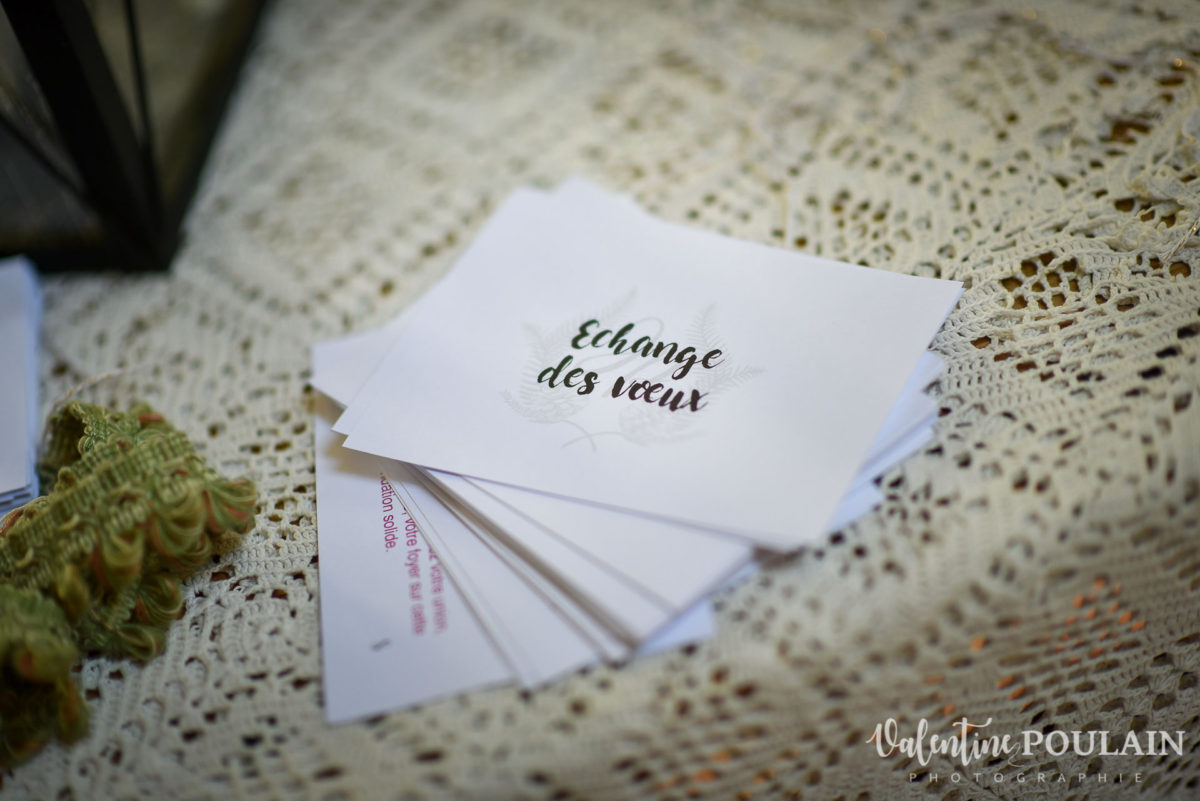 Mariage hippie funky - Valentine Poulain échange des voeux