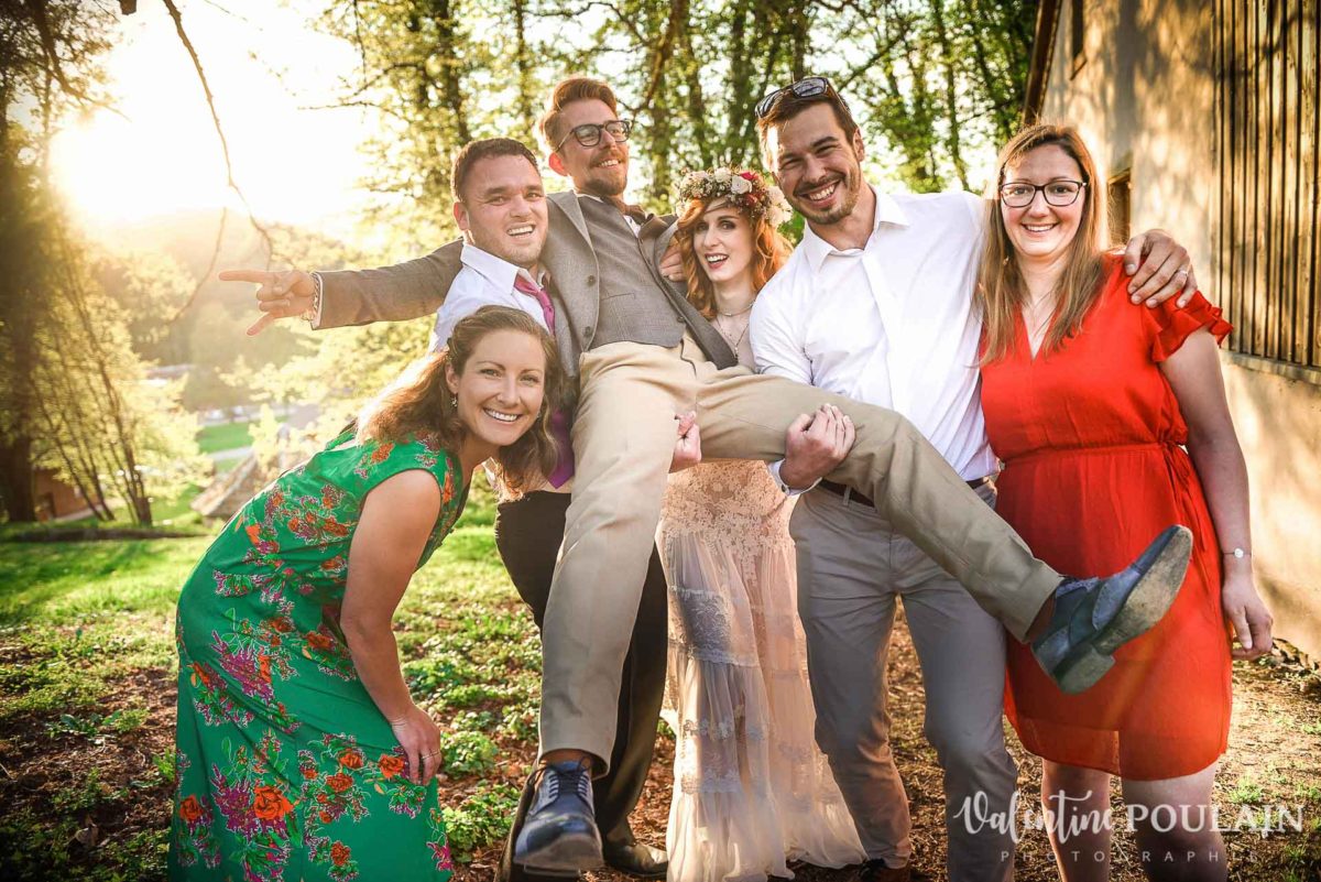 Mariage hippie funky - Valentine Poulain - amis