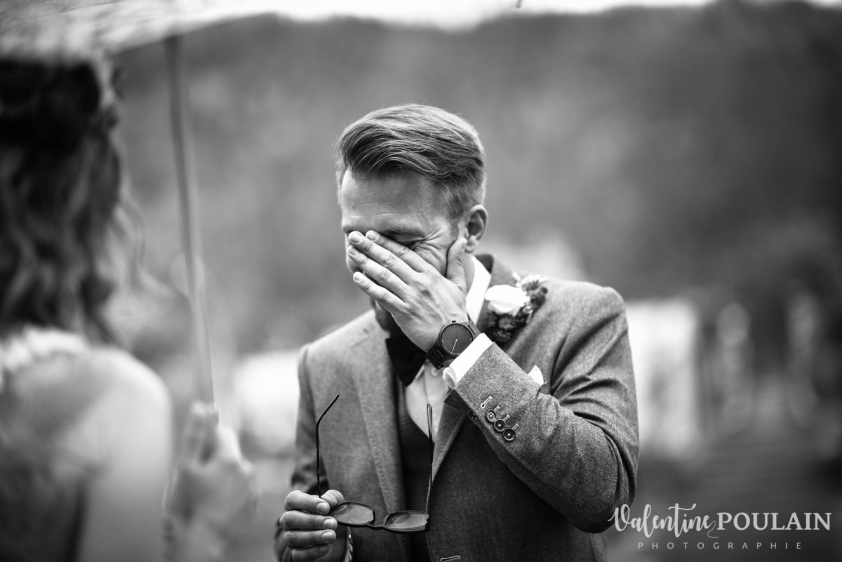 Mariage hippie funky - Valentine Poulain larmes