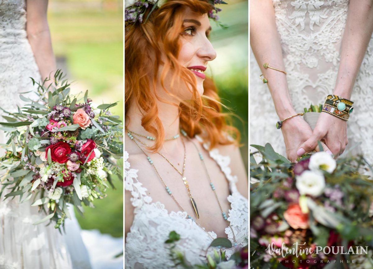 Mariage hippie funky - Valentine Poulain - tenue de la mariée