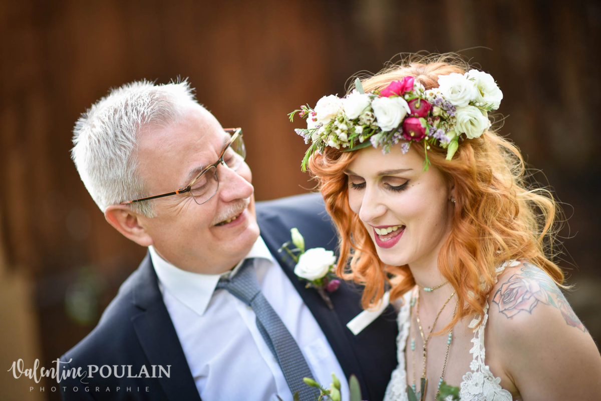 Mariage hippie funky - Valentine Poulain père