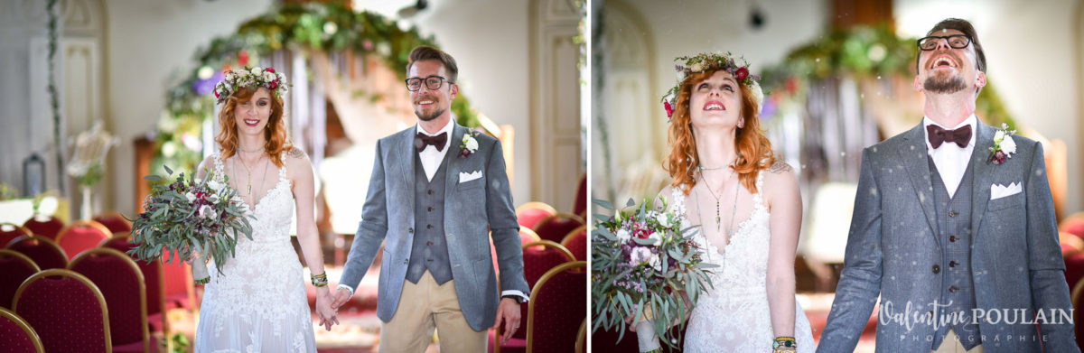 Mariage hippie funky - Valentine Poulain - neige