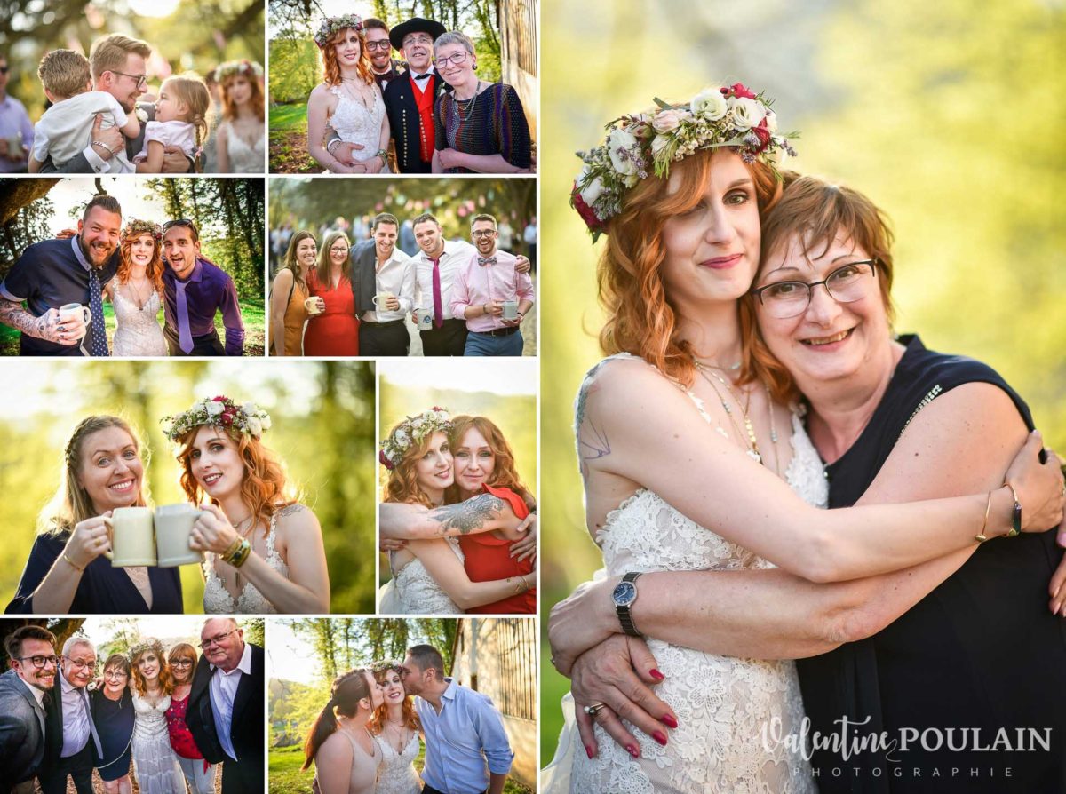 Mariage hippie funky - Valentine Poulain - proches