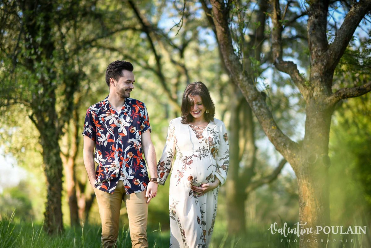 Shooting Grossesse bohème nature