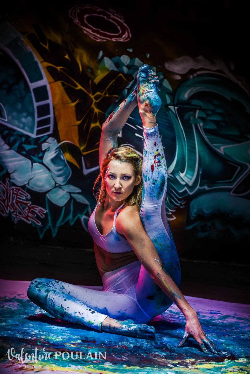 Shooting Yoga girl - Valentine Poulain face