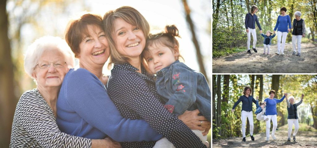Shooting famille 4 générations femmes portrait