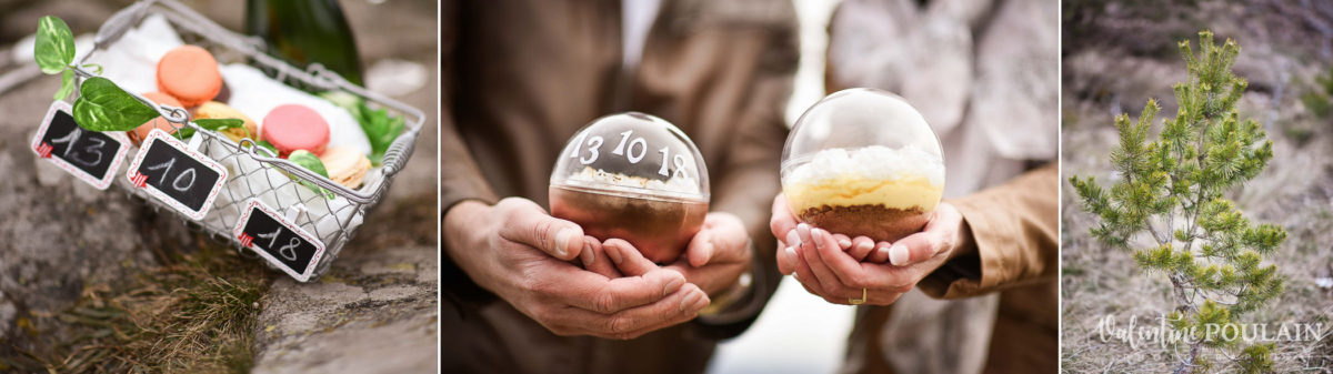 Shooting save the date montagne - Valentine Poulain patisserie