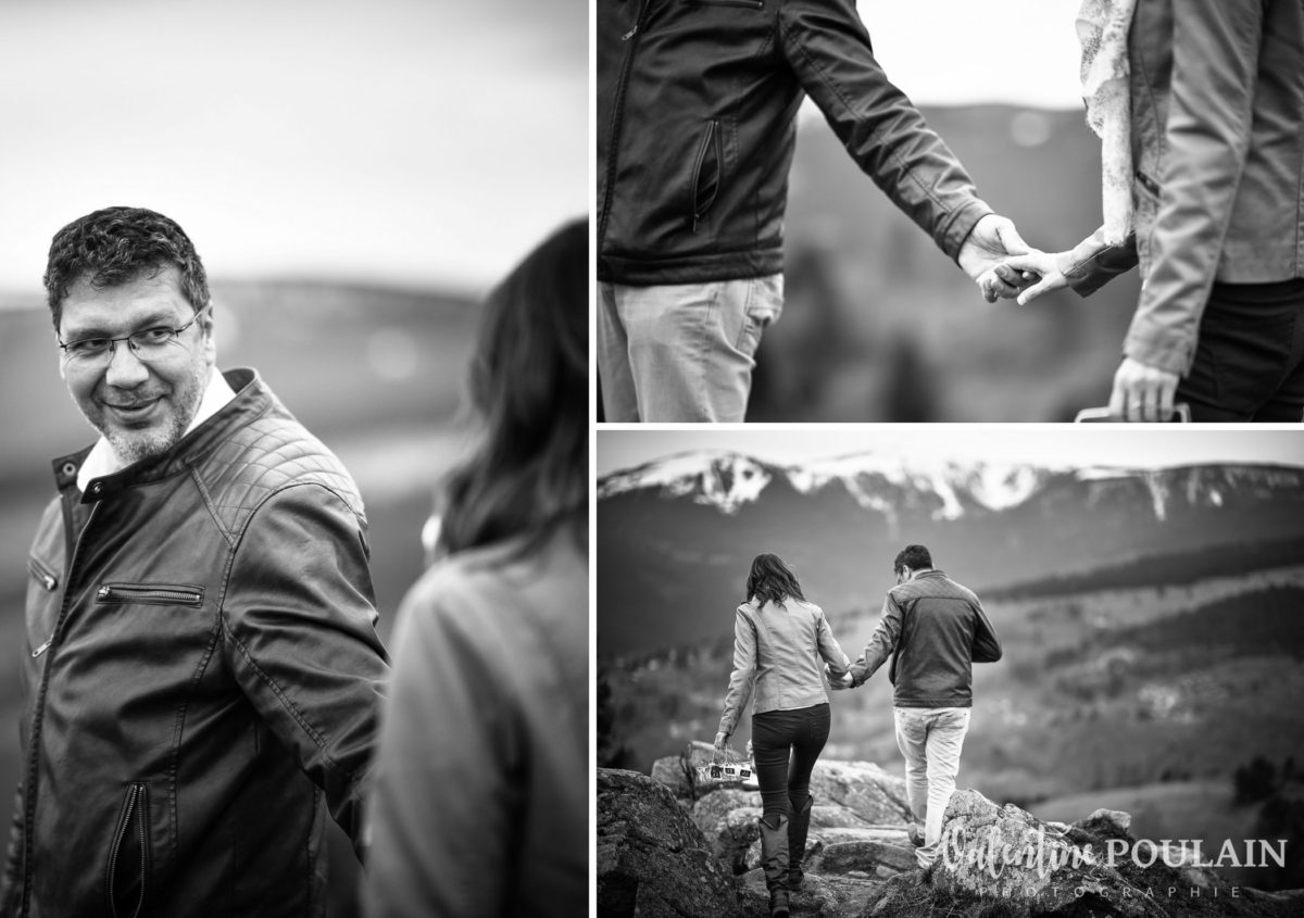 Shooting save the date montagne - Valentine Poulain regard
