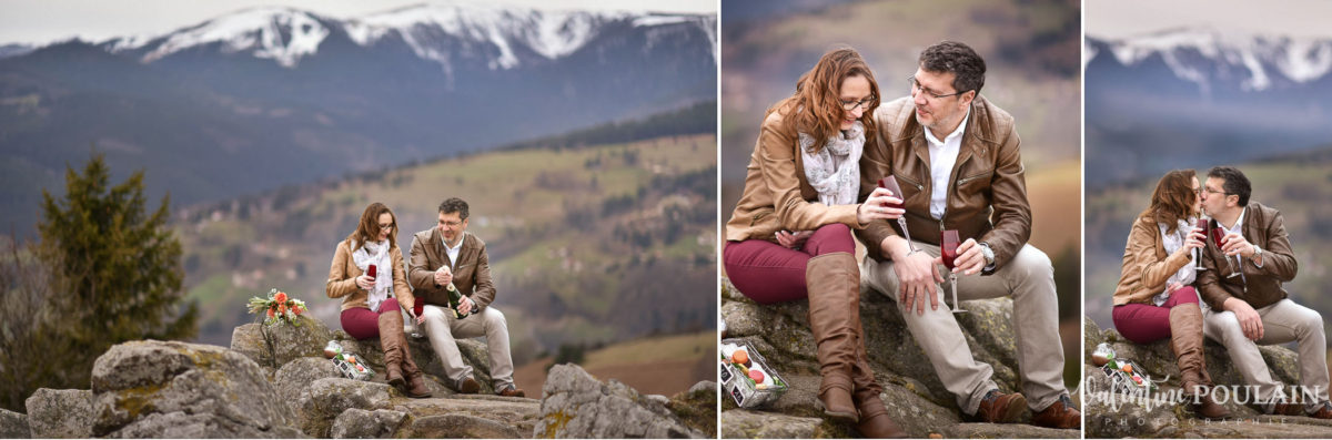 Shooting save the date montagne - Valentine Poulain trinquer