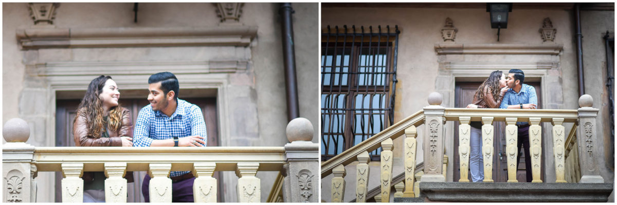 Demande mariage Colmar - Valentine Poulain escaliers