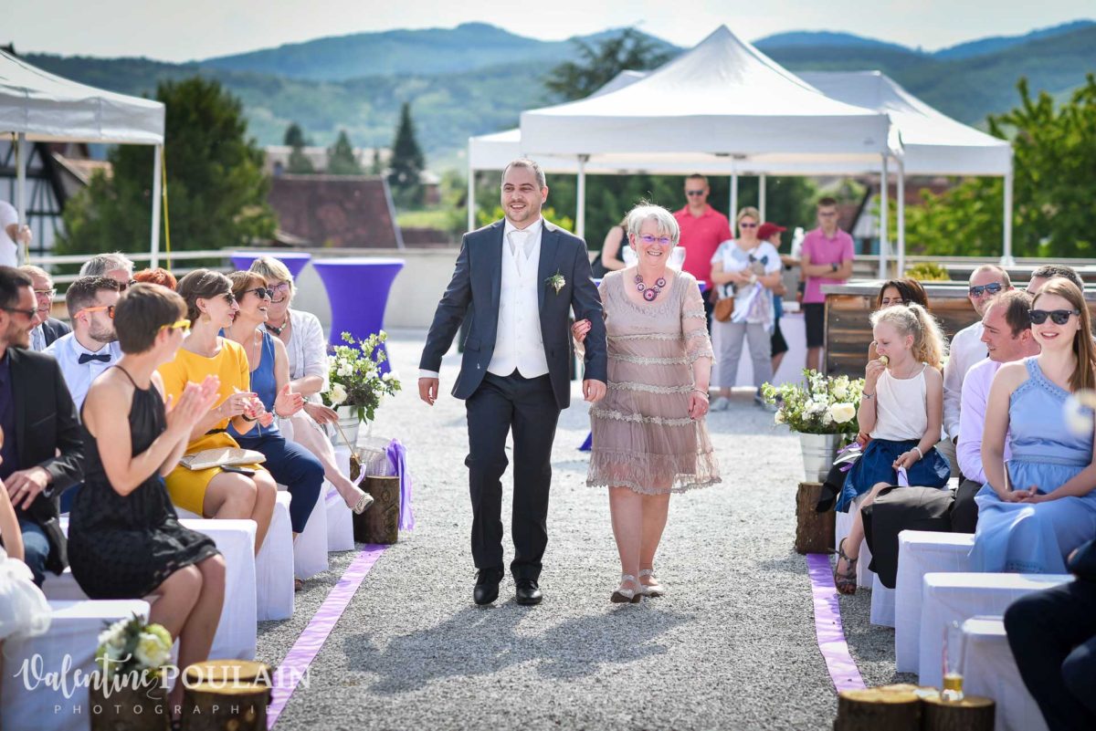 Mariage wedding planner- Valentine Poulain arrivée marié