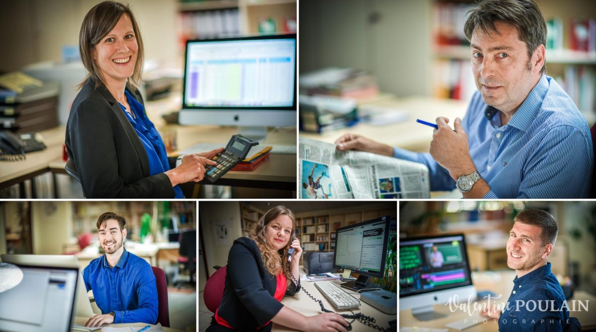 Shooting corporate portraits Editions Selz équipe