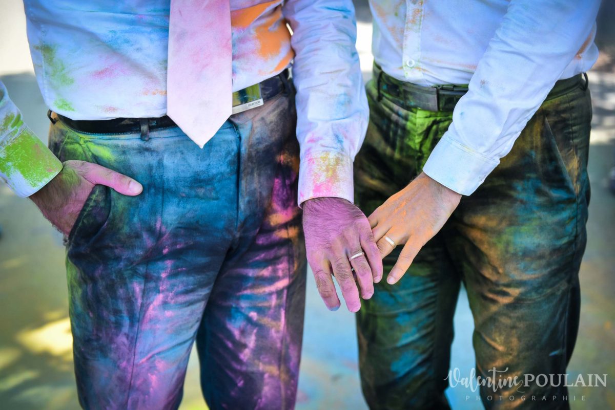 Il et il mariage couple homosexuel bagues