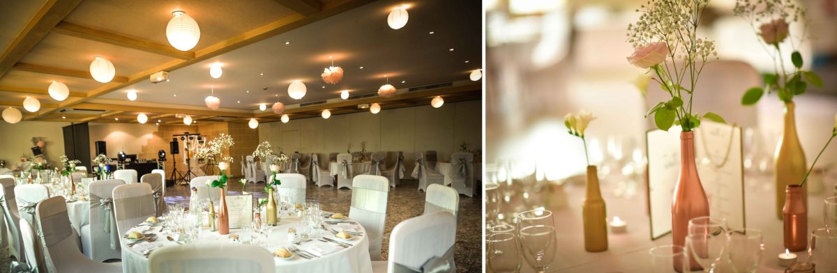 Il et il mariage couple homosexuel salle repas