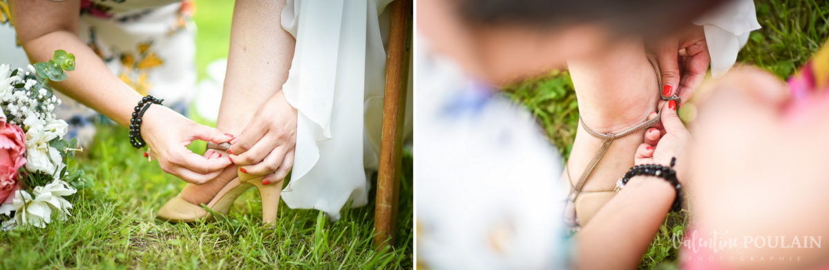 Mariage grange - Valentine Poulain chaussure