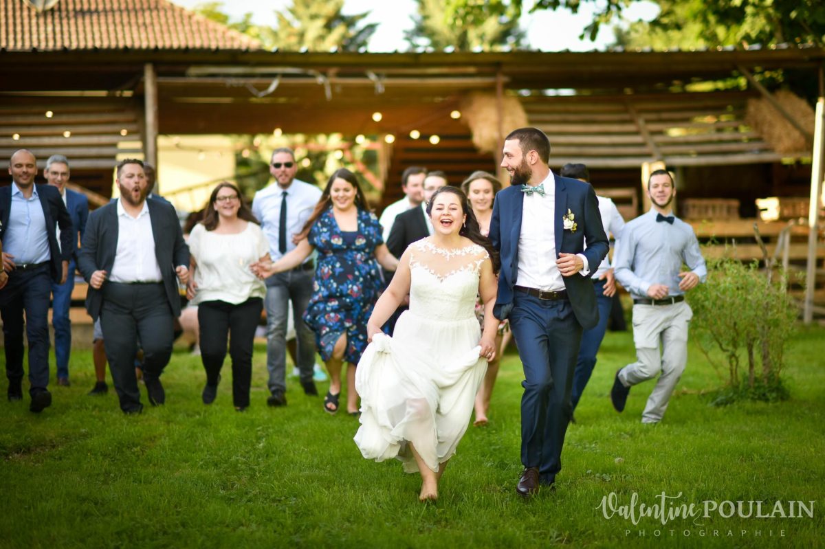 Mariage grange - Valentine Poulain funky courir
