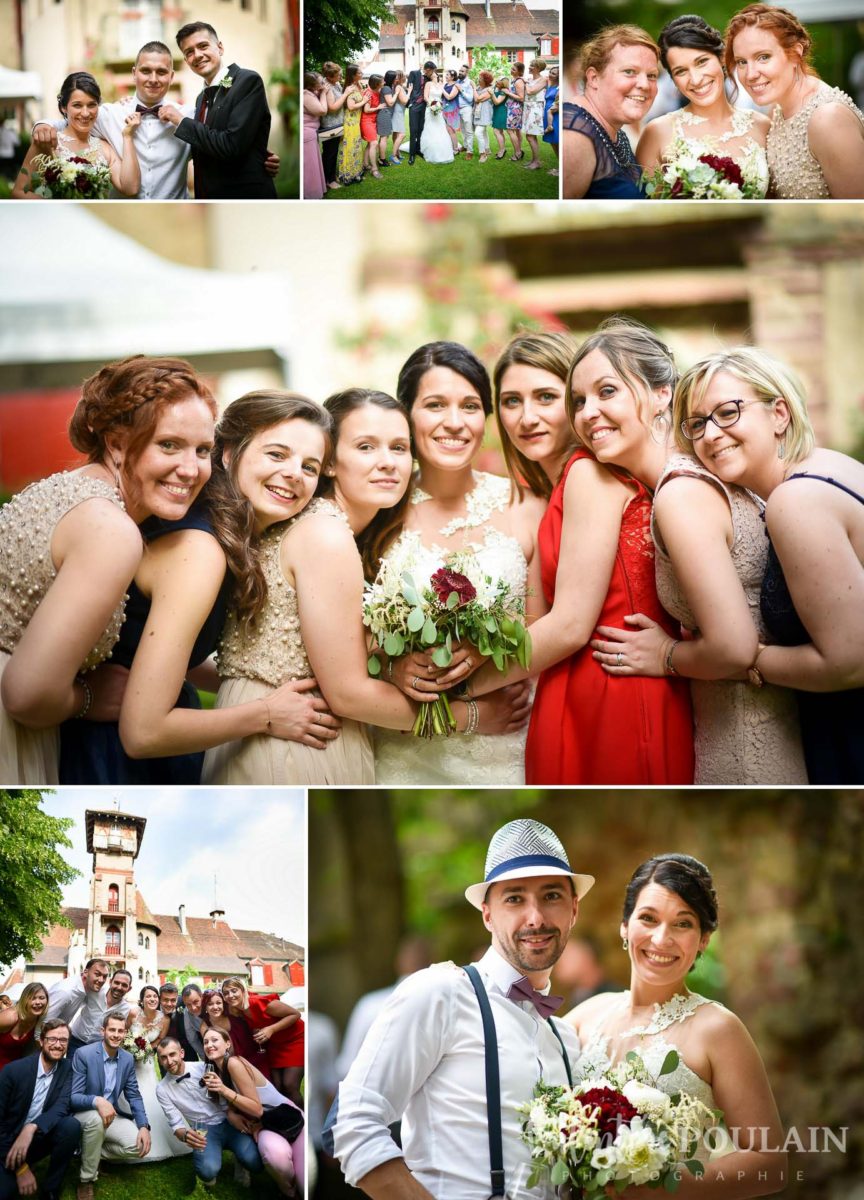 Mariage rock moto Gueberschwihr - Valentine Poulain amis