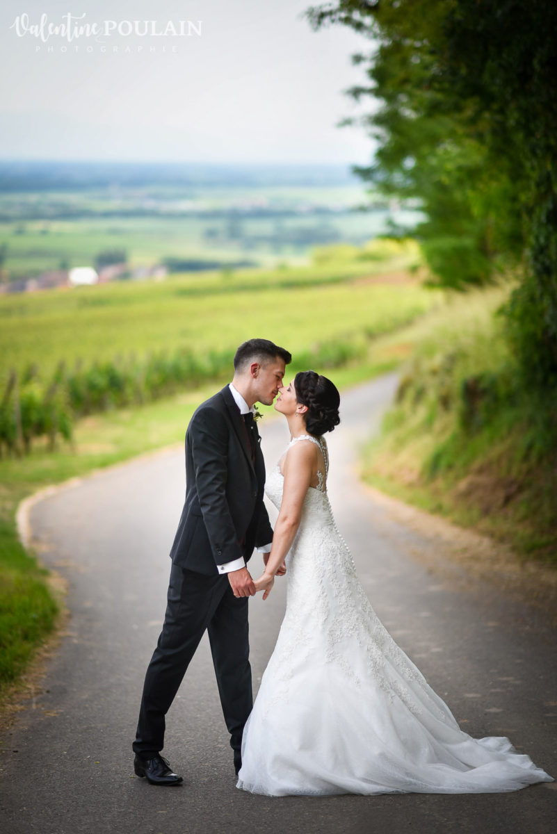 Mariage rock moto Gueberschwihr - Valentine Poulain bisou