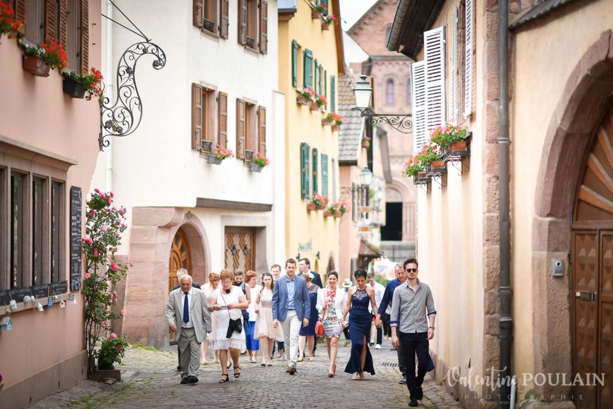 Mariage rock moto Gueberschwihr - Valentine Poulain cortège