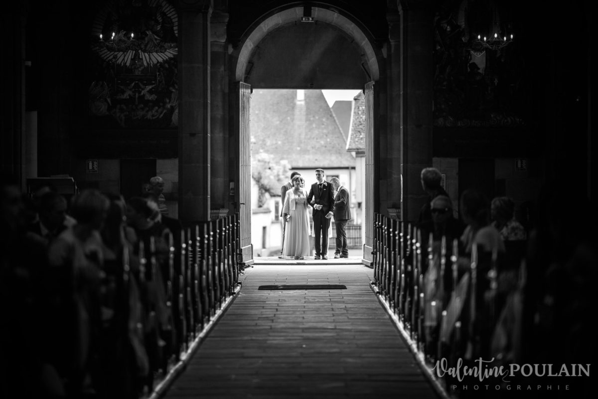 Mariage rock moto Gueberschwihr - Valentine Poulain n et b