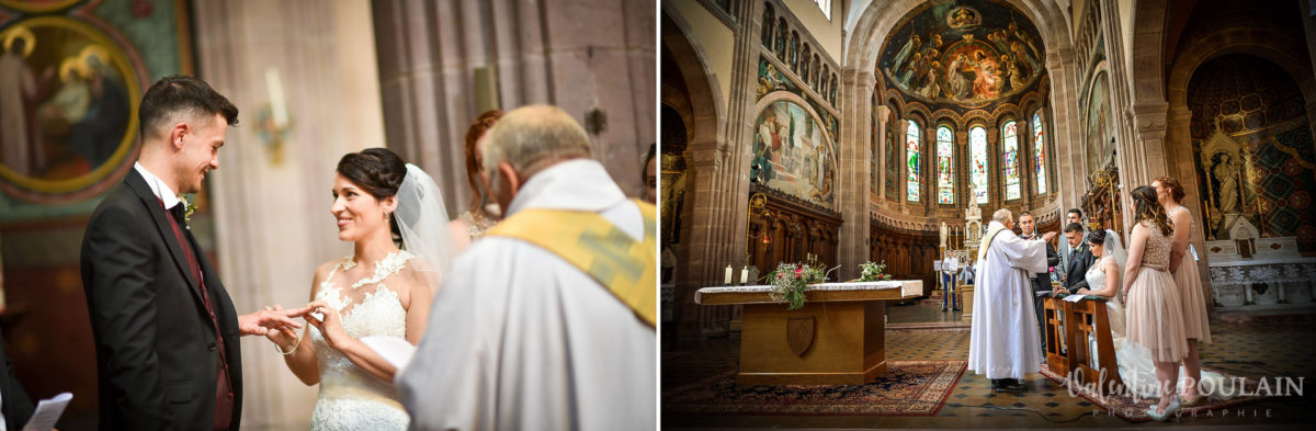 Mariage rock moto Gueberschwihr - Valentine Poulain église 3