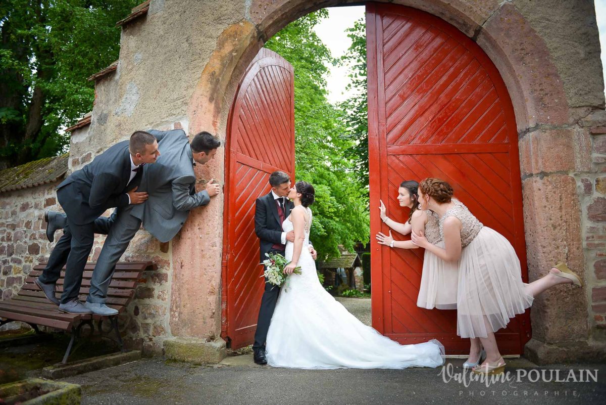 Mariage rock moto Gueberschwihr - Valentine Poulain témoins