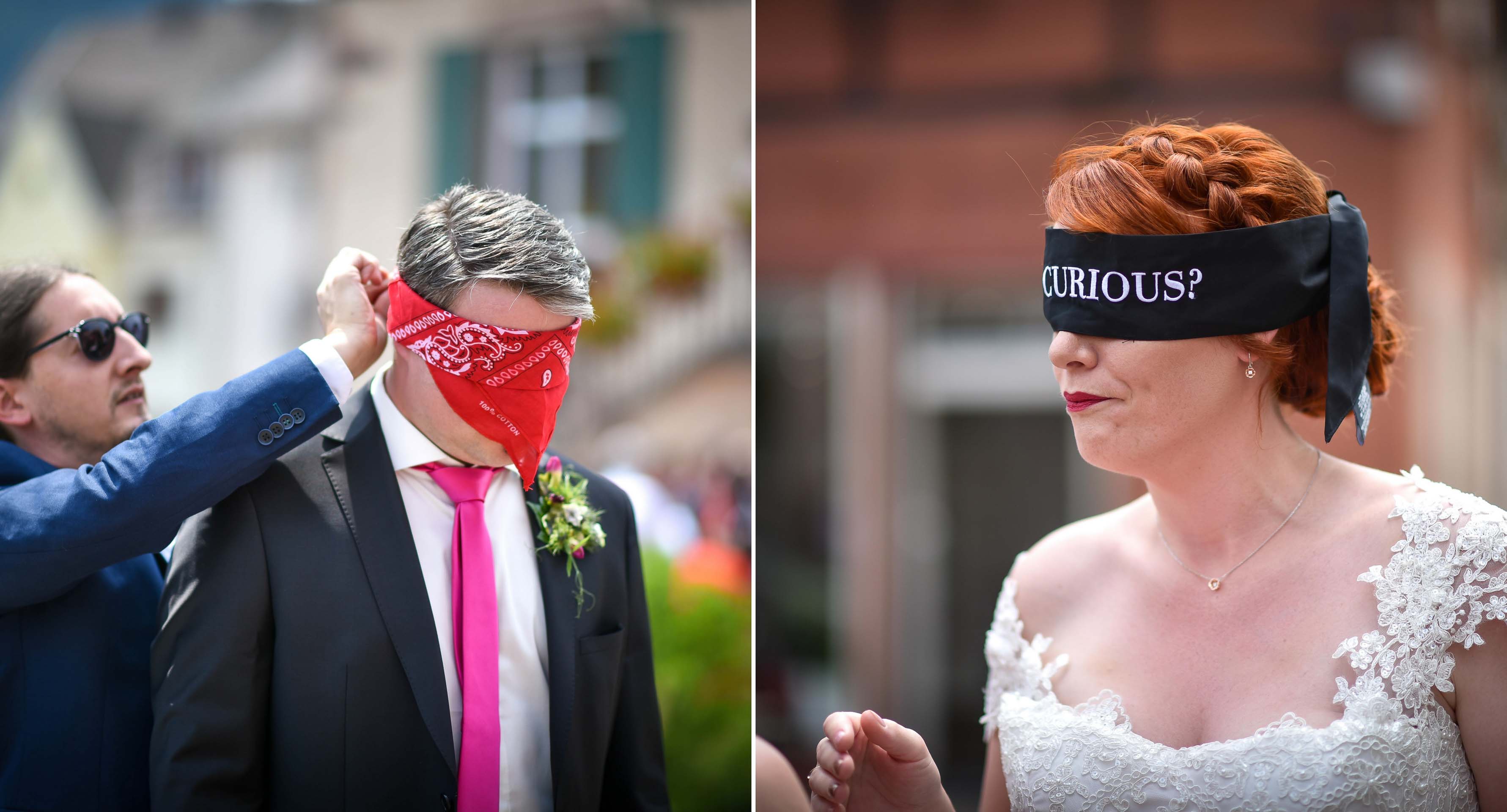 Mariage joyeux vert rose table surprise - Valentine Poulain