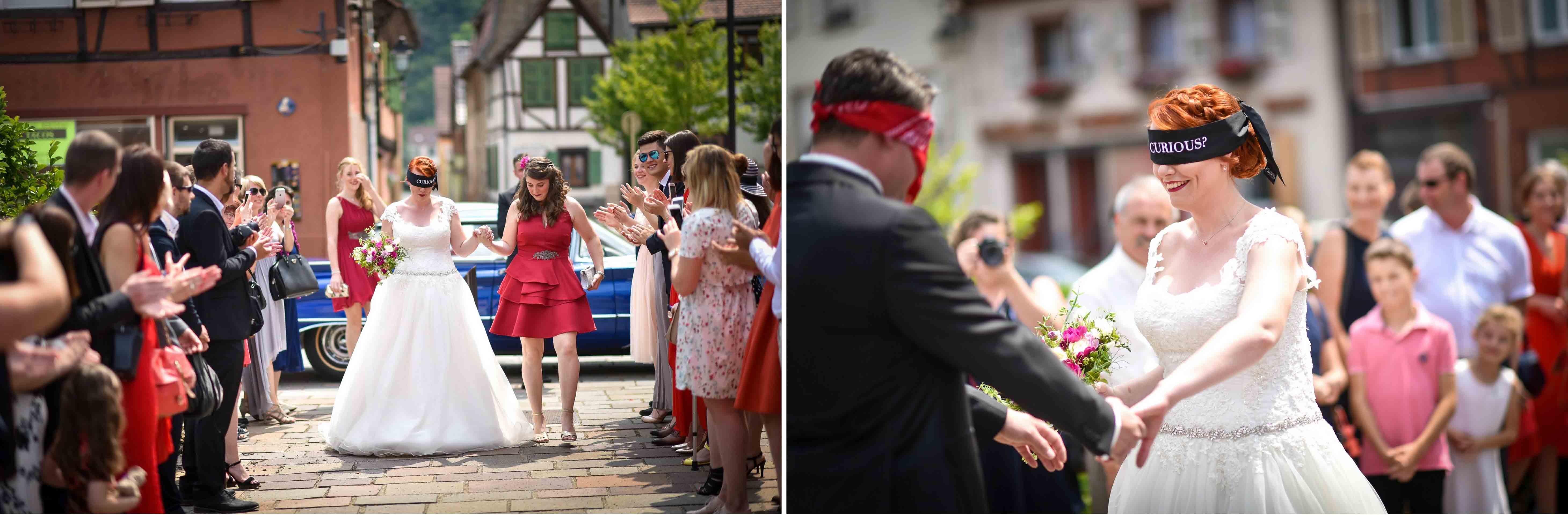 Mariage joyeux vert rose découverte - Valentine Poulain
