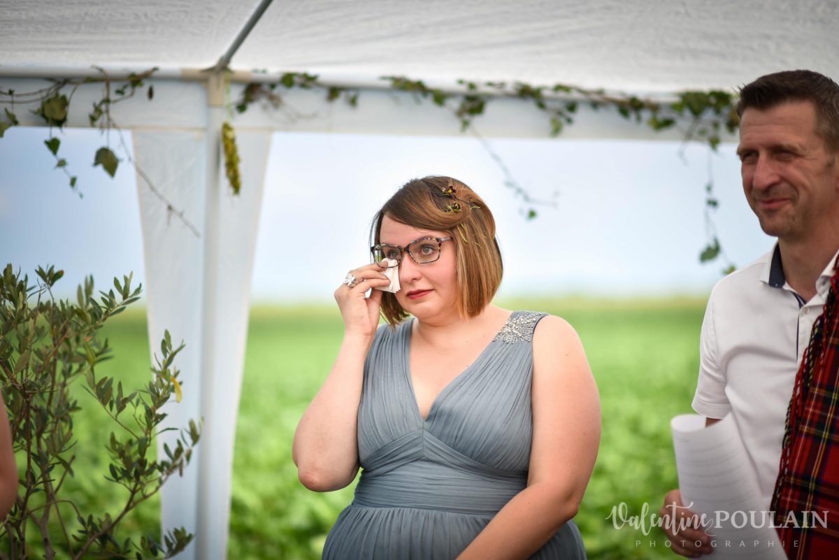 Mariage joyeux vert rose la témoin - Valentine Poulain
